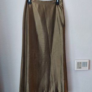 Carmen Marc Volvo Green Formal Full -Length Skirt